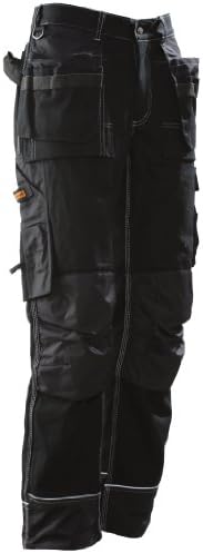 JOBMAN Workwear Men's Ultimate Heavy Duty Workpants Black 34X32