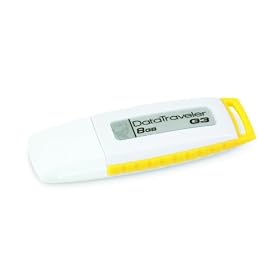 DTIG3/8GB - Kingston Generation 3 8GB DataTraveller USB Drive - Yellow [PC]