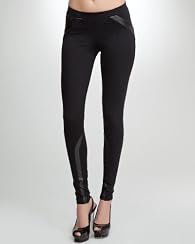 Leatherette Pocket Trim Legging