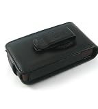 Black Leather Flip Kroo Melrose Case LCD Protected + Home/Wall/Travel Charger For Microsoft ZUNE 30GB 30G Portable MP3 Digital Media Player Sold By TopDeals888