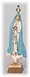 Statue - Our Lady of Fatima - Wood Composite - Hand Painted Finish - Glass Eyes - MADE IN PORTUGAL- 7in.