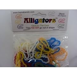 Bama Bandz Alligators Glow in the Dark Bands Rubber Bandz Band Wristband (24)