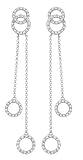 14K White Gold Diamond Earrings