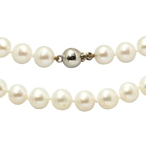 Bella Donna Damen Perlenkette 585/000 Gelb-Gold