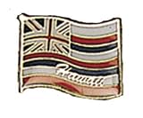 Hawaiian Collectible Lapel Pin Hawaiian Flag