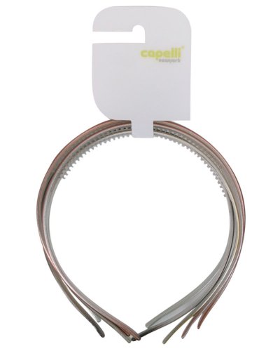 Capelli New York 5 On A Card Metallic Finish Headband Milky Way