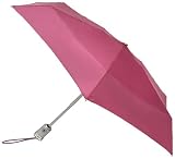 Totes Auto Open Auto Close Umbrella,Magenta,One Size