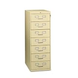 Card File, 7-Drawer, for 5 x 8 Cards, Champagne Putty TNNCF758PY