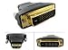 M1-D(P&D) Male to HDMI Female Adapter (Gold Plated) (MH)