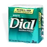 Dial Antibacterial Soap, White, 3 - 4.5 oz