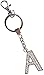 AM Landen Rhinestone Alphabet Letter A Keychain Key Rings Handbags Purse Charms Gift Key Chain