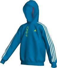 Adidas Kinder Trainingsjacke YB F50 Q Full Zip Hoody, sharp blue f11, 176, O04515 Preisvergleich