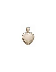 Solid 14k Premium Weight Yellow Gold Heart Picture Locket Just Under 1 inch x 1 inch