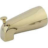Kingston Brass K188A2 Designer Trimscape Showerscape 5-Inch Tub Spout with Diverter, Polished Brass
