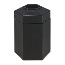 SAFCO CanMeleon Indoor/Outdoor Receptacles - Black