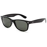 Ray-Ban RB2132 Polarized New Wayfarer Sunglasses,Black Frame/1.8 Grey Gradient Lens,55 mm
