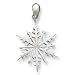 Sterling Silver Snowflake with Swarovski Crystal