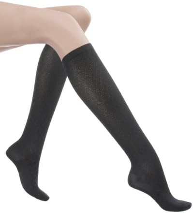 Smart Support Women's Triangle Moderate Support Trouser Socks, Black, Women's 5.5-7.5