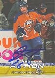 Justin Mapletoft, New York Islanders Autographed Card