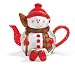 Adorable Snowbob Snowman Teapot for Christmas And Holiday Teas And Dining