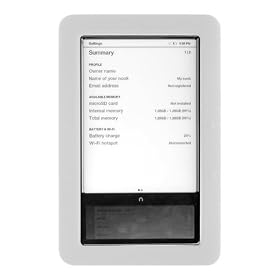 Premium Clear Soft Gel Silicone Skin for the Nook, Barnes and Nobles Electronic eBook Reader Case Cover