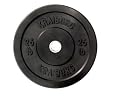 Kraiburg 25 lb Rubber Bumper Weight Plates for Crossfit Powerlifting, One Pair