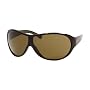 PRADA SPR19HS 0AQ2P1 WOOD BROWN PLASTIC SUNGLASSES