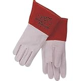 Black Stallion 28 Premium Grain Pigskin MIG Welding Gloves - Long Cuff - Small