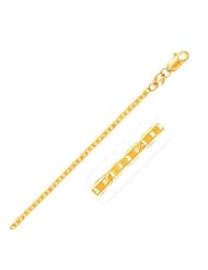 1.7mm 14K Yellow Gold Mariner Link Chain
