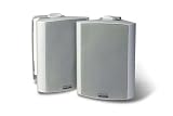 KLH MSAT-6W 6-1/2 150 Watt 3-Way Indoor Outdoor Speakers (White)