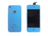 Baby Blue iPhone 4 4G Front Glass Digitizer +LCD +Back Cover Assembly +Home Button +OEM Proximity Sensor Conversion Kit