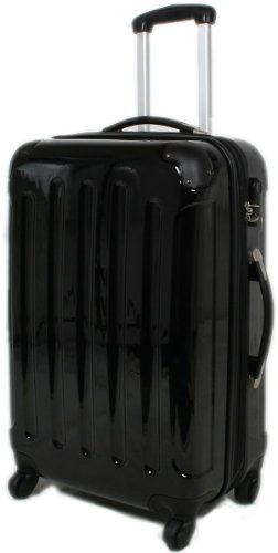 Business KofferSCHWARZ Reisekoffer Koffer Trolley Boardcase Bordcase 50cm/ 45 L Hartschale