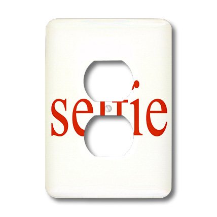 lsp_192442_6 Xander funny quotes – selfie, red lettering on a white background – Light Switch Covers – 2 plug outlet cover