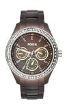 Fossil Stella Boyfriend Aluminum - Brown Women's watch #ES2949