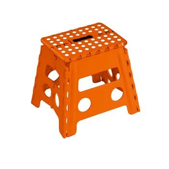 Kennedy Home Collection 3576 13-Inch Folding Step Stool, Orange