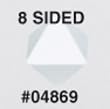 Jumbo White Blank Dice d8