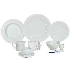 ARTE VIVA 14795 Kaffee und Tafelservice Massimo Piu, 51-teilig, Porzellan, rund, wei�, Design by Matteo Fabrini