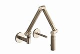 KOHLER K-6228-C15-BV Karbon Wall-Mount Kitchen Faucet with Bronze Tube, Vibrant Brushed Bronze
