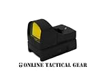 Tactical Micro Compact Red Dot Open Reflex Sight - Weaver/Picatinny Mount Base - By OTG