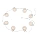 Royce Lighting RSL5207/8-72 8-Light Outdoor Globe String-Light with Frosted Glass, Textured White