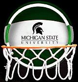 University of Michigan State Spartans Neon Basketball Hoop