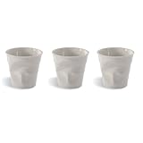 Revol Froisses 19762-1 3 Piece Set of Crumpled Espresso Cups
