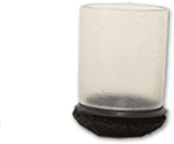 Clear Sleeve Floor Protector Fits 1-1/2" To 1-5/8" Dia, 16/Pkg - 2 Pack