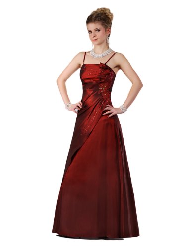 Envie/Paris – 1009 SOPHIA Abendkleid Ballkleid 1-teilig in Weinrot Gr.38-56