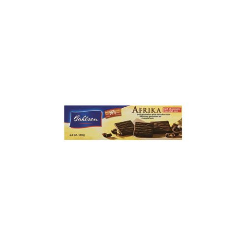 Cover image : Bahlsen Afrika Dark Chocolate Wafers (Economy Case Pack) 4.4 Oz Box (Pack of 8)