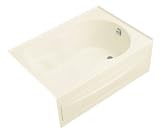 Tub with apron by Kohler - K-1195-RA in Biscuit