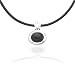 Cleversilver's 16 Inch Black Rubber Necklace title=