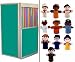 Beka Markerboard Floor Theater Puppet Stage and PlushPups 10-Puppet Combo