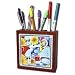 Susan Brown Designs General Themes - Spa Accessories Collage - Tile Pen Holders-5 inch tile pen hold
