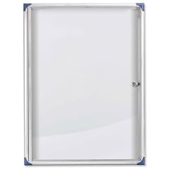 Nobo 1900847 Schaukasten (extraflacher Glaskasten, abschlie�bar, magnetische Stahlr�ckwand, 6 x A4, 785 x 40 x 812 mm)